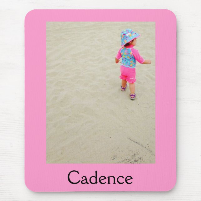 Customizable Photo and Name mouse pad (Front)