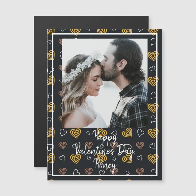 Customizable Photo and Text Valentine's Day Card (Front/Back)