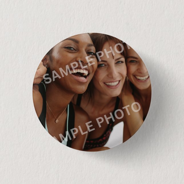 Customizable Photo  Button (Front)