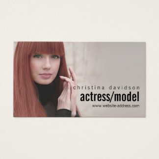 Model Business Cards Templates Zazzle Customizable Photo Card For Actors Models