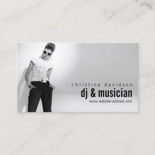 Customizable Photo Card for DJs Bands Musicians