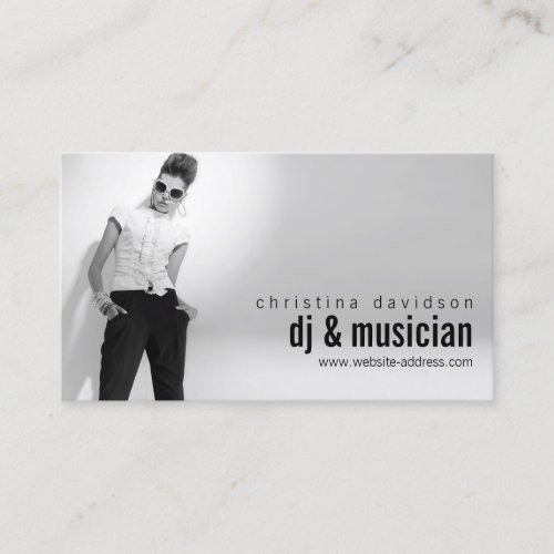 Customizable Photo Card for DJs, Bands, Musicians