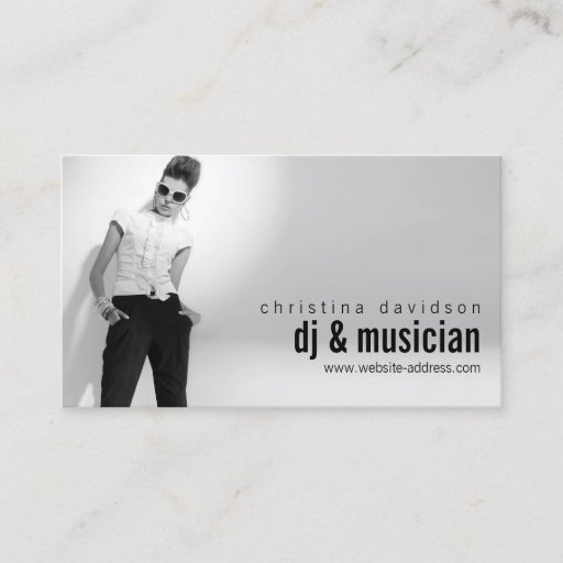 Customizable Customizable Photo Card for DJs, Bands, Musicians