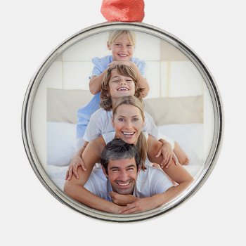 Customizable Photo Christmas Tree Ornament by Unique_Christmas at Zazzle