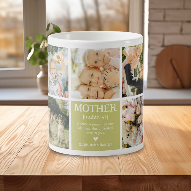 Customizable Photo Collage Mother Definition Coffee Mug (Creator Uploaded)