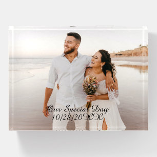 Customizable Photo Cube Paperweight
