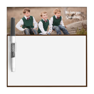 Customizable Photo Dry Erase Board