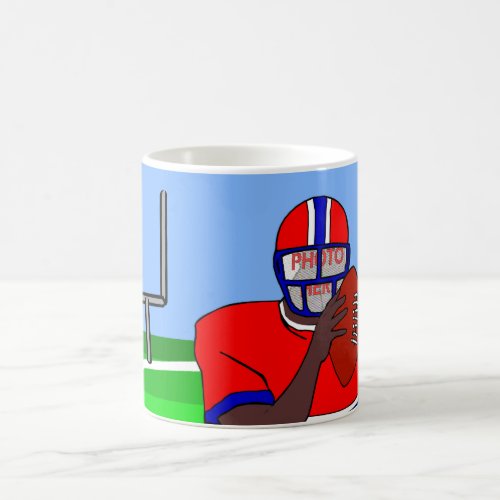 Customizable photo face football grid iron AA Coffee Mug