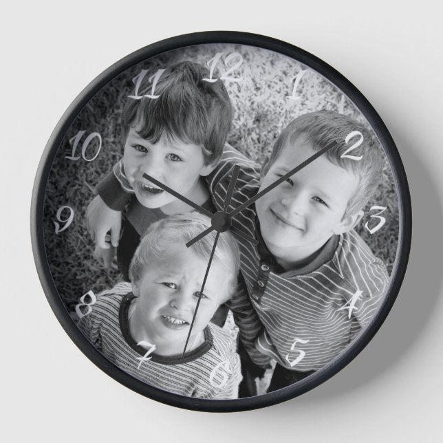 Customizable Photo Gift Clock (Front)