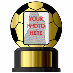 Customizable photo golden soccer Acrylic Sculptur Statuette