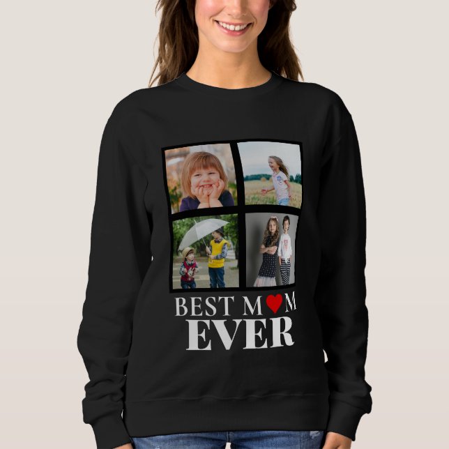 Customizable Photo Grid Simple Design Sweatshirt (Front)