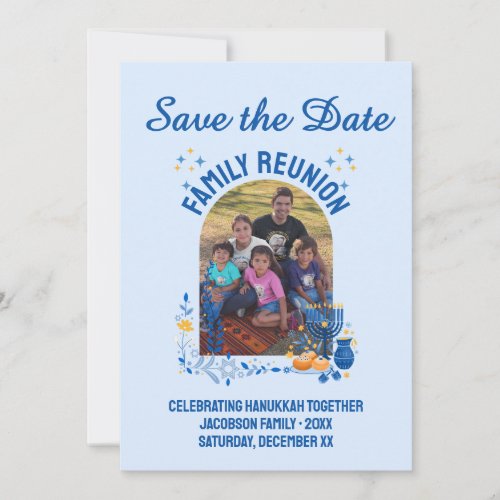 Customizable Photo HANUKKAH FAMILY REUNION