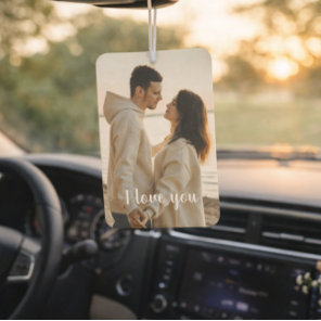 Customizable Photo 'I Love You' Valentine's Day  Air Freshener