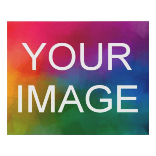 Customizable Photo Image Picture Logo Large Faux Canvas Print (Front)