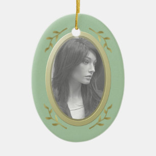 Customizable Photo Memorial / Remembrance Ceramic Ornament