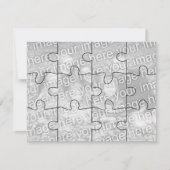 Customizable Photo "Mock" Puzzle Card-12 pieces (Front)