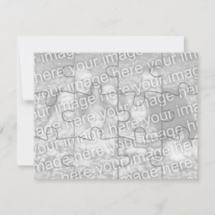 Customizable Photo "Mock" Puzzle Card-12 pieces
