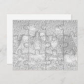 Customizable Photo "Mock" Puzzle Card-12 pieces (Front/Back)