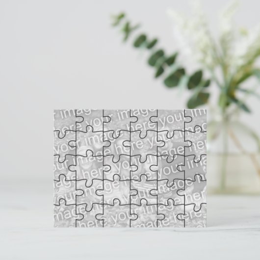 Customizable Photo "Mock" Puzzle Card-30 pieces (Standing Front)