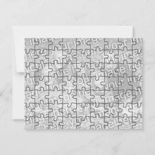 Customizable Photo "Mock" Puzzle Card-63 pieces (Front)