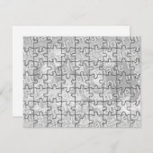 Customizable Photo "Mock" Puzzle Card-63 pieces (Front/Back)