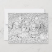 Customizable Photo "Mock" Puzzle Card-6 pieces (Front)