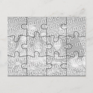 Customizable Photo "Mock" Puzzle Post Card