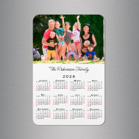 Customizable Photo Name 2026 Calendar