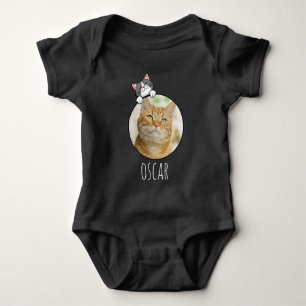 Customizable  Photo+Name Baby Bodysuit