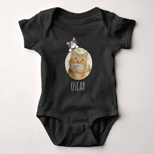 Customizable  Photo+Name Baby Bodysuit (Front)