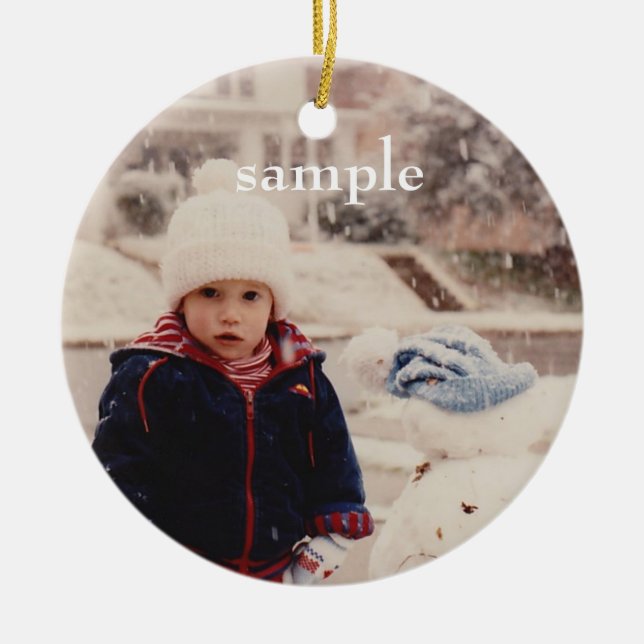 Customizable photo ornament (Front)