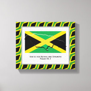 Customizable Photo Patriotic JAMAICA Canvas Print