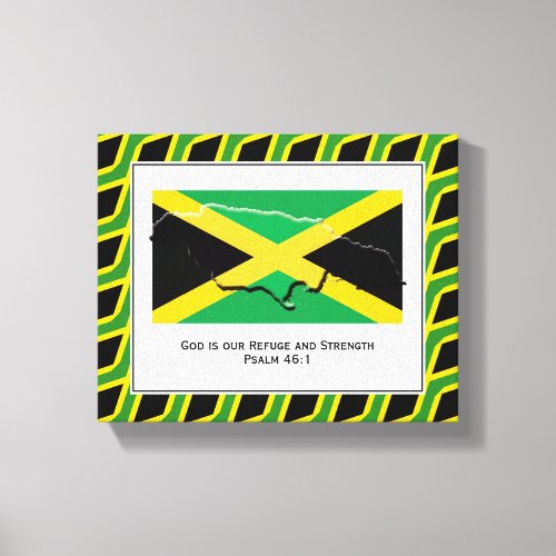 Customizable Photo  Patriotic  JAMAICA Canvas Print