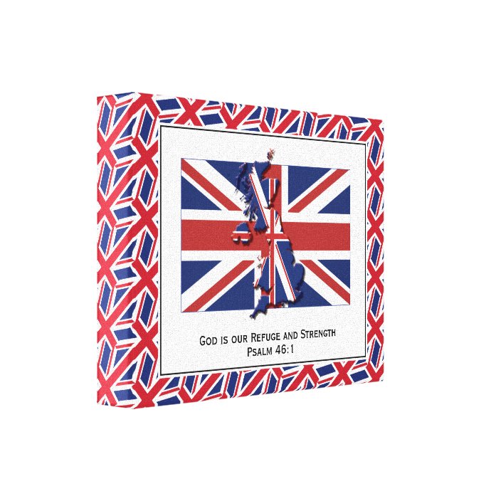 Customizable Photo Patriotic UNION JACK Canvas Print