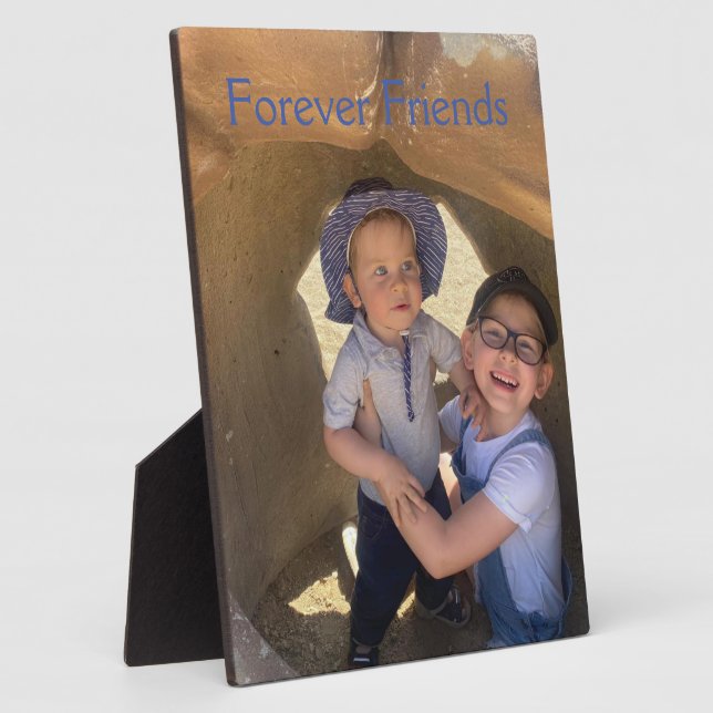 Customizable Photo Plaque, FOREVER FRIENDS Plaque (Side)