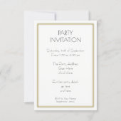 Customizable Photo Record Sleeve Party Invitation (Back)