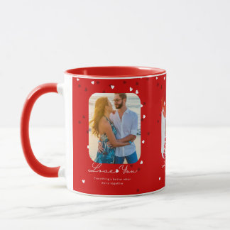 Customizable Photo Red Valentine's day Mug