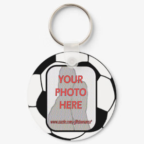 Customizable Photo Soccer Ball Keychain
