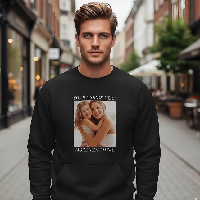 Customizable Photo & Text, Your Design Here Sweatshirt (Creator Uploaded)