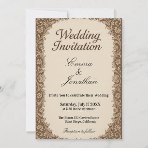 Customizable Photo Wedding Invitation Card