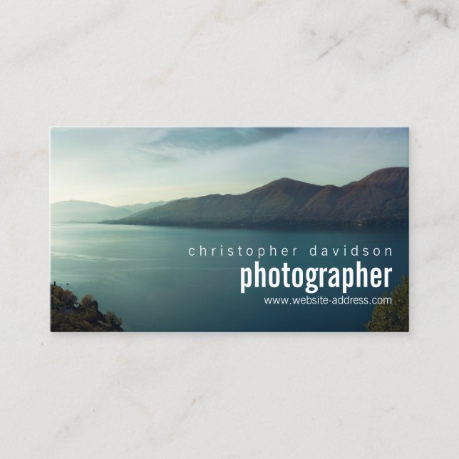 Customizable Photographer Business Card (Front)