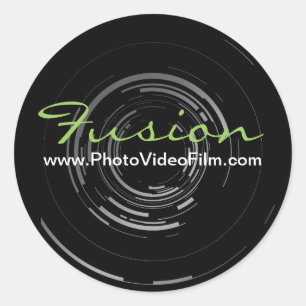 Customizable Photographer Lens Stickers