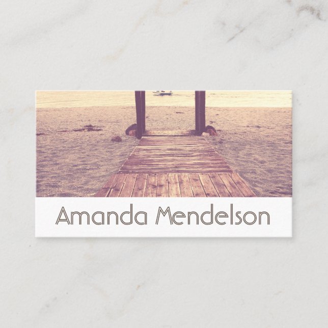 Customizable photography business card (Front)