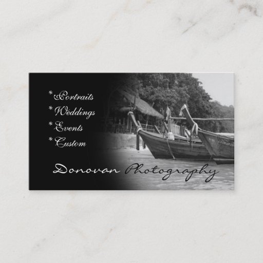 Customizable Customizable Photography Business Card