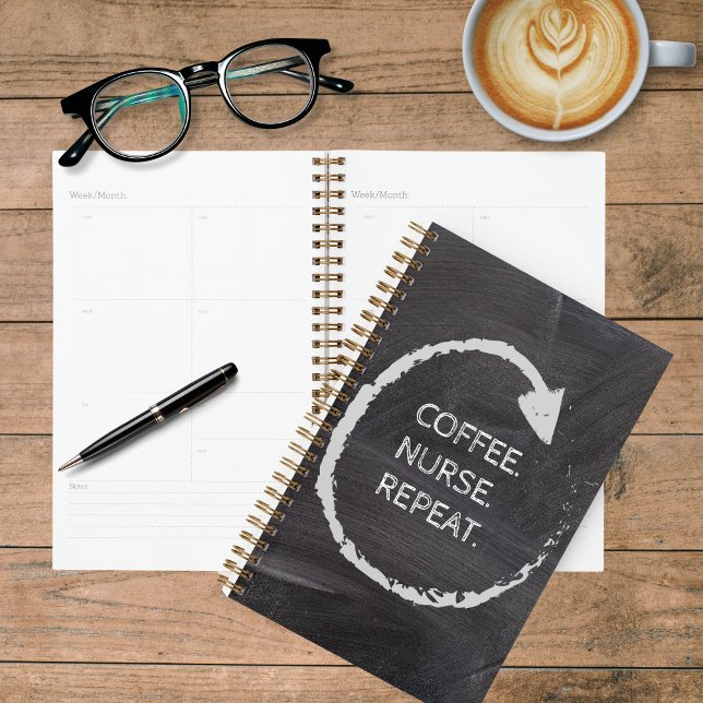 Customizable Phrase Coffee Nurse Repeat Planner (Creator Uploaded)