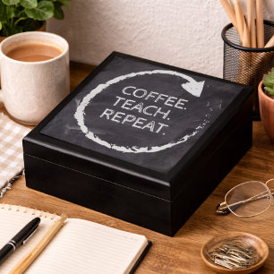 Customizable Phrase Coffee Teach Repeat Gift Box