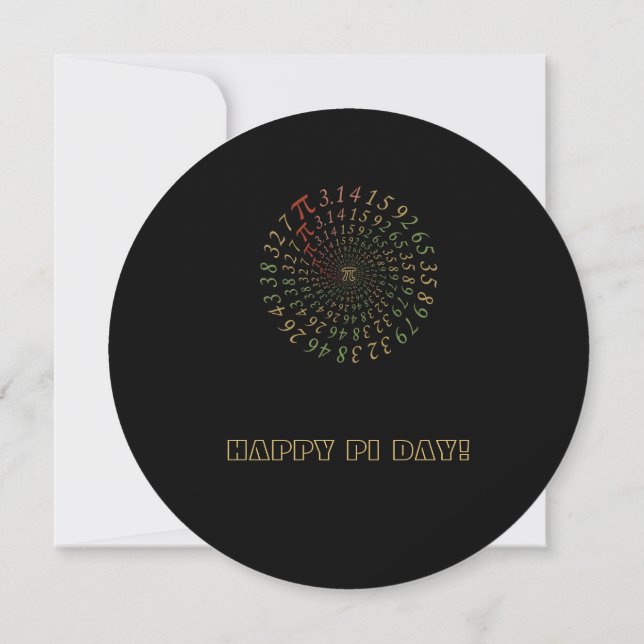 Customizable Pi Galaxy Card (Back)