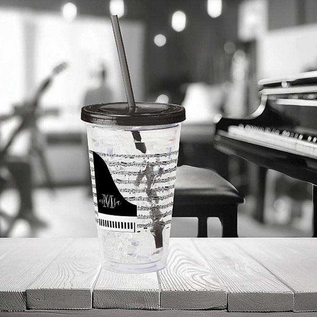 Customizable Piano   Acrylic Tumbler (Creator Uploaded)