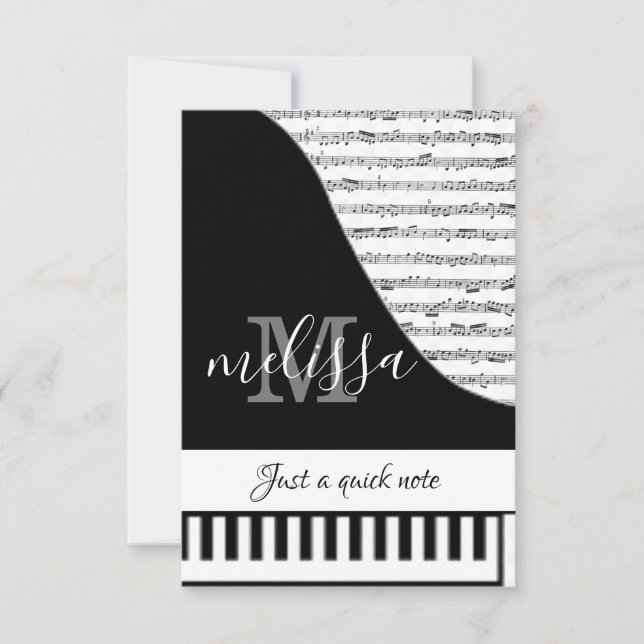 Customizable Piano Card (Front)