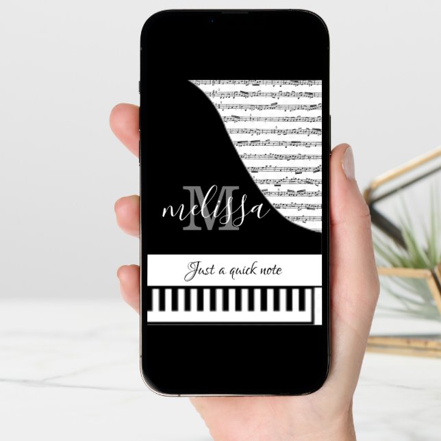 Customizable Piano Card (Front Digital)